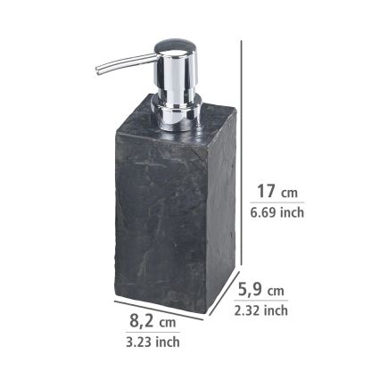 WENKO 17921100 - Sæbedispenser SLATE ROCK 250 ml antracit