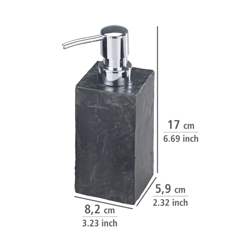 WENKO 17921100 - Sæbedispenser SLATE ROCK 250 ml antracit