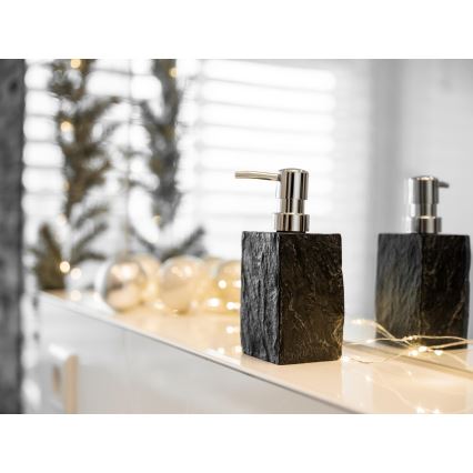 WENKO 17921100 - Sæbedispenser SLATE ROCK 250 ml antracit