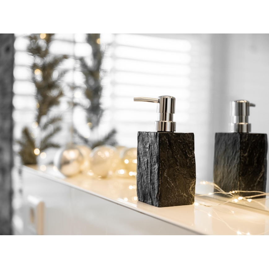 WENKO 17921100 - Sæbedispenser SLATE ROCK 250 ml antracit