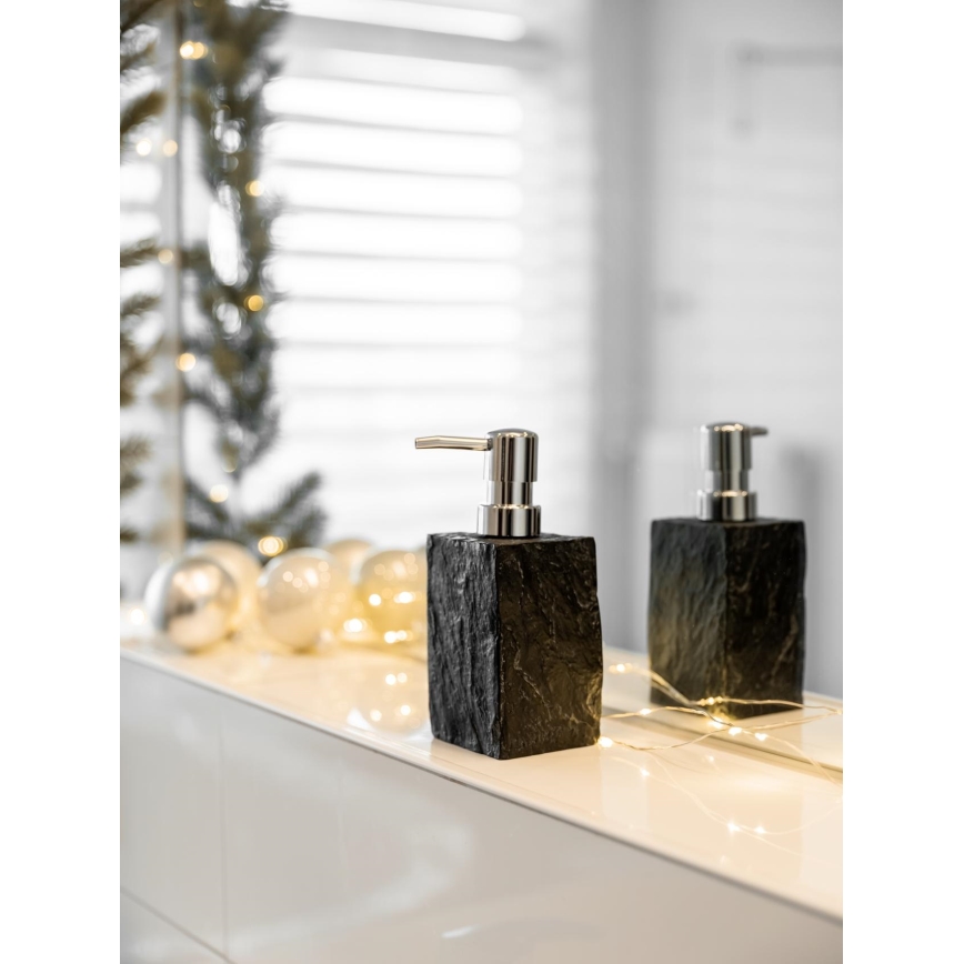 WENKO 17921100 - Sæbedispenser SLATE ROCK 250 ml antracit