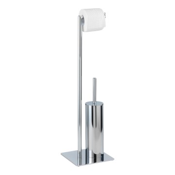 WENKO 18562100 - WC-børste RECCO 20x71,5 cm, poleret krom