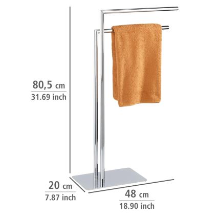 WENKO 18563100 - Håndklædestativ RECCO 48 x 80,5 cm, poleret krom