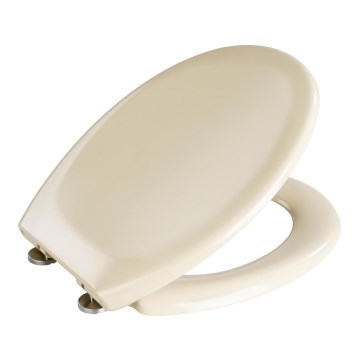 WENKO 18760100-WC toiletsæde OTTANA 37,5x44,5 cm beige/sølv