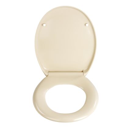 WENKO 18760100-WC toiletsæde OTTANA 37,5x44,5 cm beige/sølv