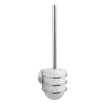 WENKO 18768100-WC-sæt TURBO-LOC RUND STÅL 10 x 37,5 cm blank krom/hvid