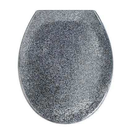 WENKO 18902100-WC sæde OTTANA 44,5x37,5 cm granit/grå/sølv