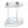 WENKO 18914100-Hjørnehylde TURBO-LOC RUND STÅL 26,5x33 cm blank krom