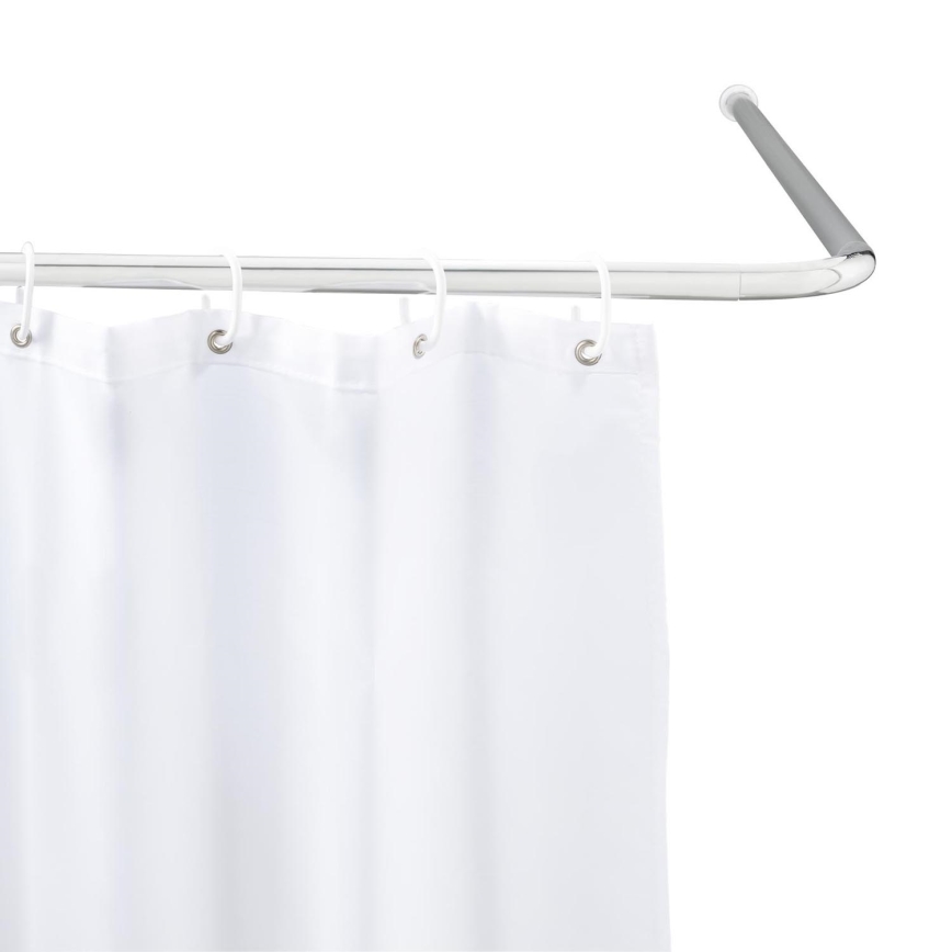 WENKO 19215100 - UNIVERSAL stangholder 2x2 cm krom/hvid