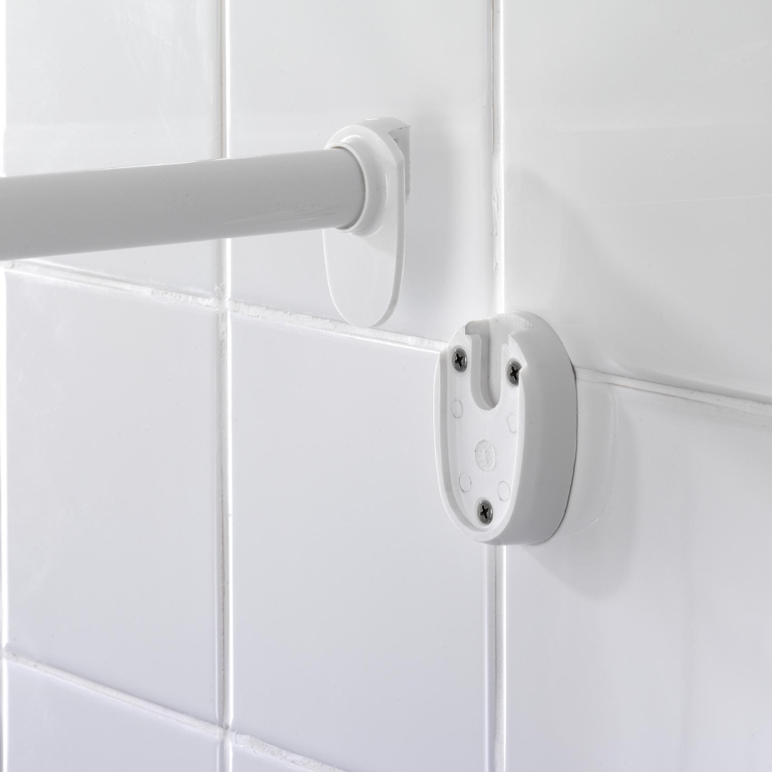 WENKO 19216100 - UNIVERSAL stangholder 2,5 x 2,5 cm hvid