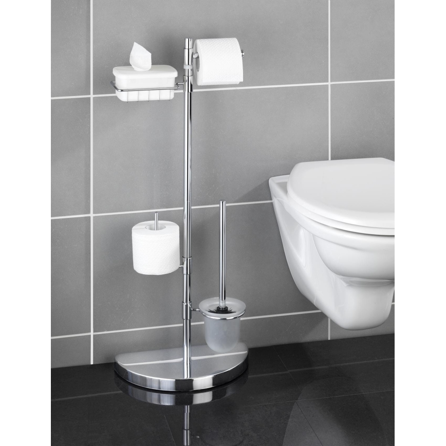 WENKO 196022500 - Toiletcenter SPACE MARVEL 34x84,5 cm sølv/satin