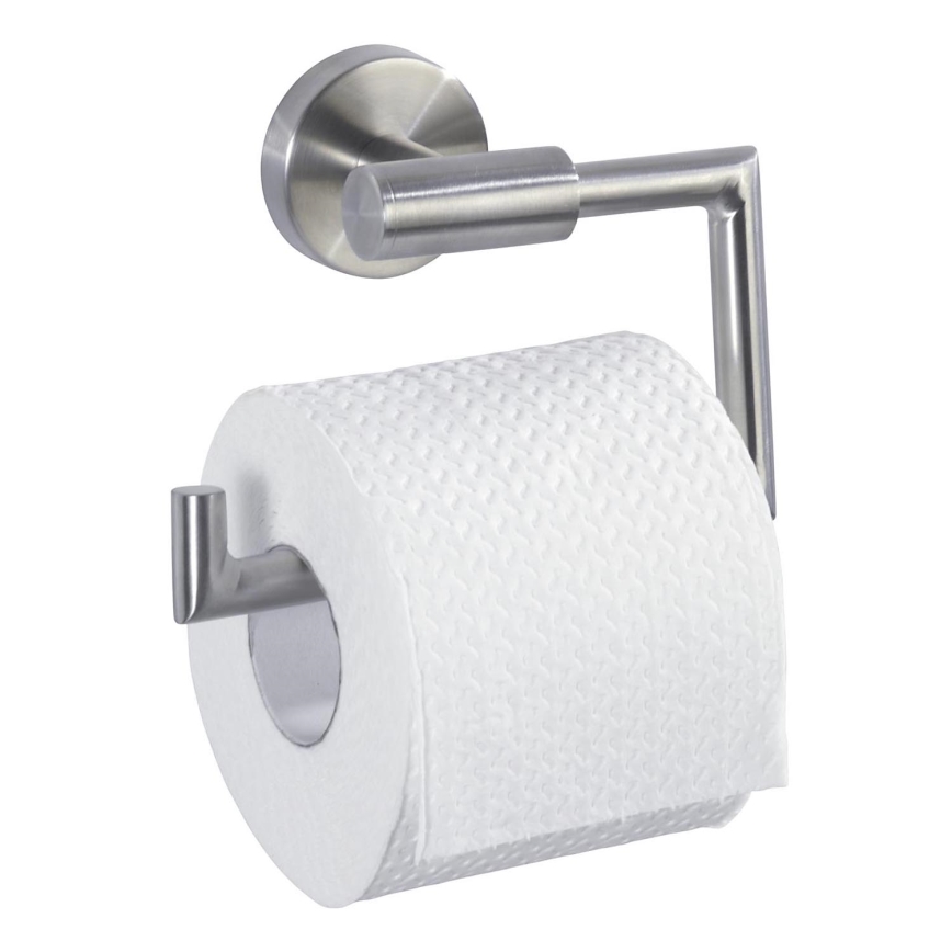 WENKO 19612100 - Toiletpapirholder BOSIO MATT 15x10,5 cm rustfrit stål/sølv