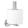 WENKO 19613100 - Toiletpapirholder BOSIO MATT 8x18 cm rustfrit stål/sølv