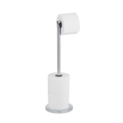 WENKO 19637100 - Toiletpapirholder 21x55 cm i rustfrit stål/sølv