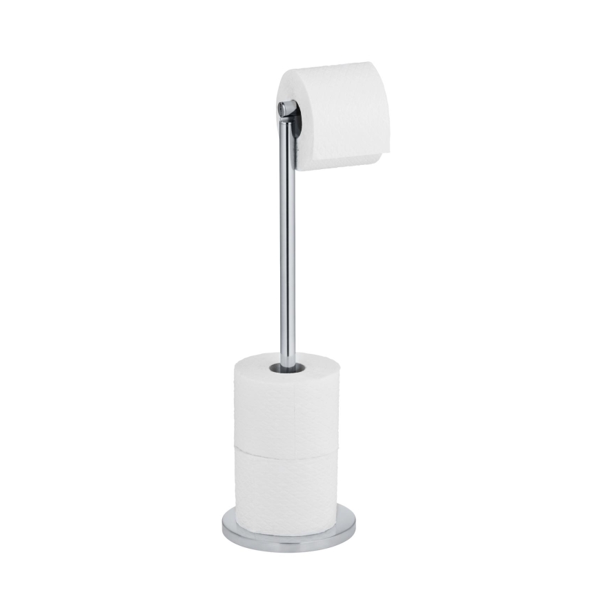 WENKO 19637100 - Toiletpapirholder 21x55 cm i rustfrit stål/sølv