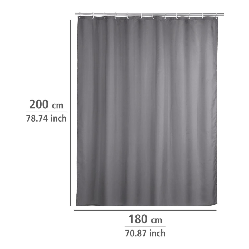 WENKO 20044100 - Bruseforhæng 180x200 cm grå