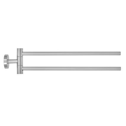 WENKO 20213100 - Håndklædeholder BOSIO SHINE 43 x 9 cm, rustfrit stål/sølv