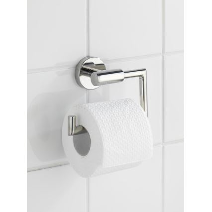 WENKO 20216100 - Toiletpapirholder BOSIO SHINE 15x10,5 cm rustfrit stål/sølv
