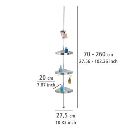 WENKO 20349100-Hjørneelement PREMIUM 27,5x260 cm satin