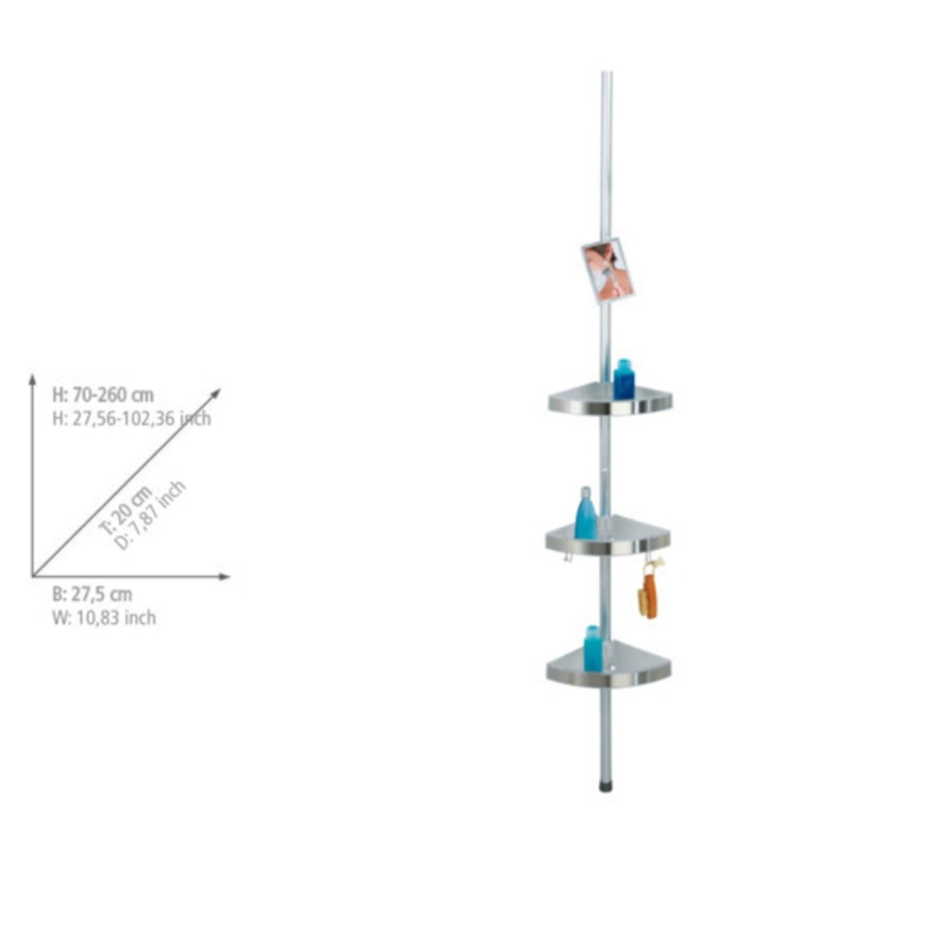 WENKO 20349100-Hjørneelement PREMIUM 27,5x260 cm satin