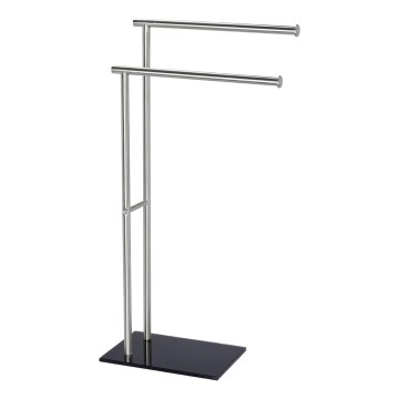 WENKO 20390100 - Håndklædestativ LIMA 41x79 cm rustfrit stål/satin/sort