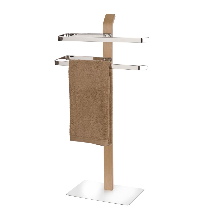 WENKO 20396100 - Håndklædestativ SAMONA 40,5x79,5 cm blank krom/brun