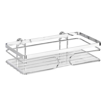 WENKO 20409100 - PREMIUM hylde i rustfrit stål 24 x 13,5 cm, rustfri/sølvfarvet