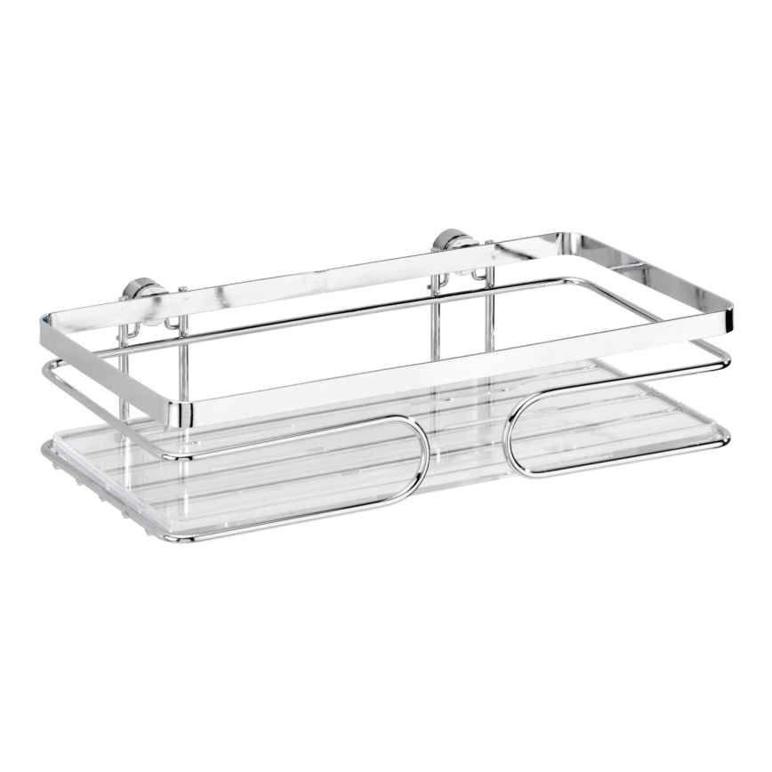 WENKO 20409100 - PREMIUM hylde i rustfrit stål 24 x 13,5 cm, rustfri/sølvfarvet