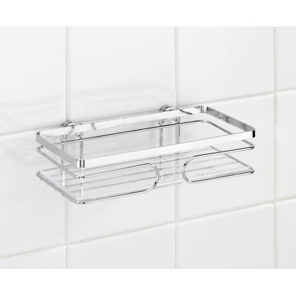 WENKO 20409100 - PREMIUM hylde i rustfrit stål 24 x 13,5 cm, rustfri/sølvfarvet