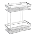 WENKO 20410100-PREMIUM hylde i rustfrit stål 24x27 cm rustfrit/sølv