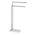 WENKO 20487100 - Håndklædestativ NOBLE 45,5x82 cm blank krom/hvid