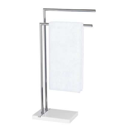WENKO 20487100 - Håndklædestativ NOBLE 45,5x82 cm blank krom/hvid