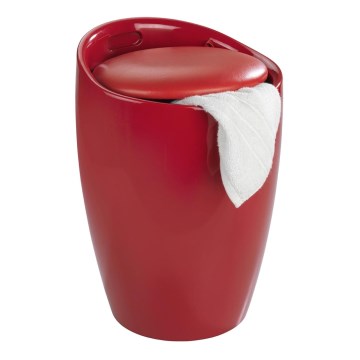 WENKO 20624100 - Skammel CANDY 36x50,5 cm rød/sort