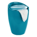 WENKO 20625100 - Skammel CANDY 36x50,5 cm turkis/sort