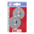 WENKO 20646100-Adapter CLA+PREM+STYLE AD TL 6x1,4 cm blank krom