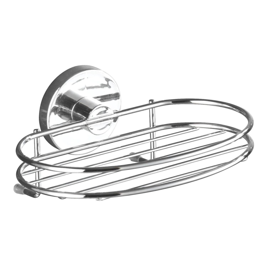 WENKO 20890100-Sæbeholder VACUUM-LOC MILAZZO 16,5x12 cm poleret krom