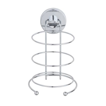 WENKO 20896100-Hårtørrerholder VACUUM-LOC MILAZZO 12x17 cm blank krom