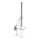 WENKO 20898100-WC-børste VACUUM-LOC MILAZZO 10x34 cm rustfrit stål/blank krom/hvid