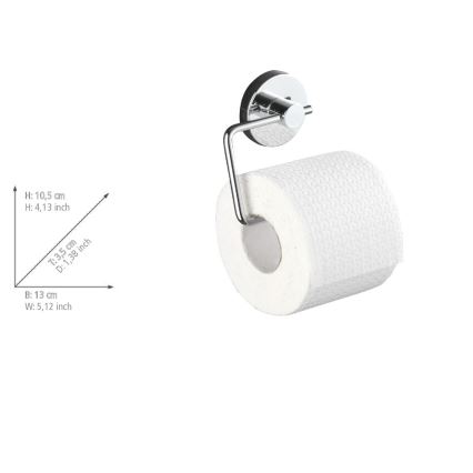 WENKO 20899100-Toiletpapirholder VACUUM-LOC MILAZZO 13x10,5 cm blank krom