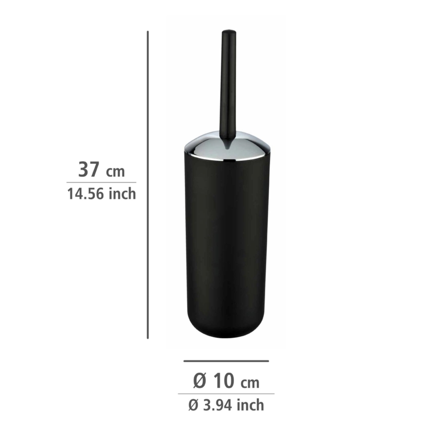 WENKO 21210100 - WC-børste BRASIL 10x37 cm sort/blank krom