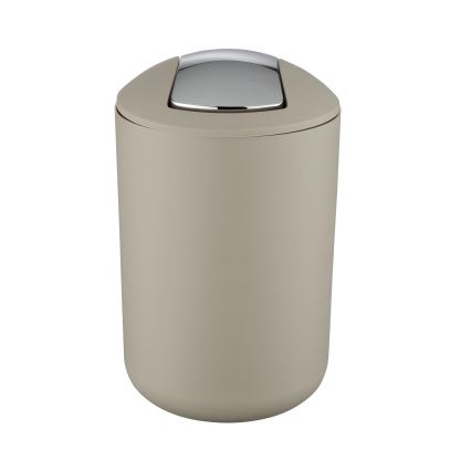 WENKO 21222100 - Kurv BRASIL 19,5x31 cm beige/blank krom