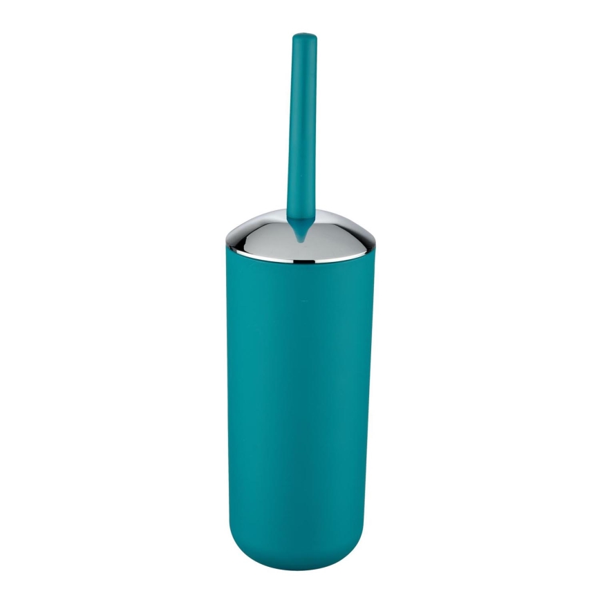 WENKO 21225100 - WC-børste BRASIL 10x37 cm turkis/blank krom