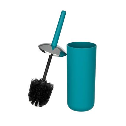 WENKO 21225100 - WC-børste BRASIL 10x37 cm turkis/blank krom