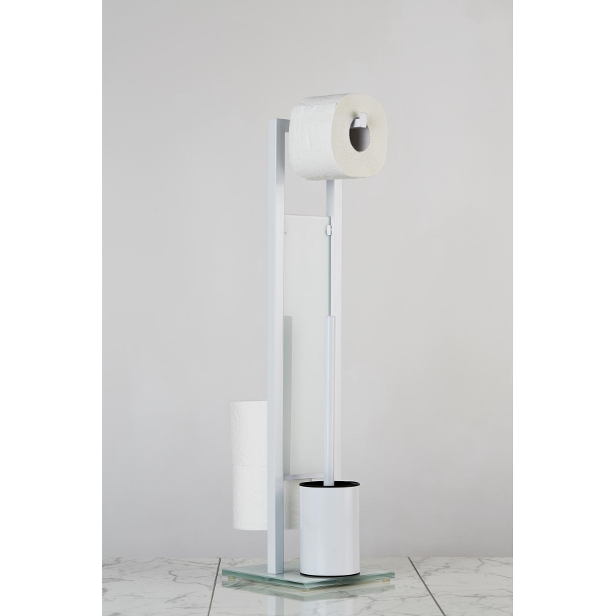 WENKO 21565100 - WC-børste RIVALTA 18x70 cm hvid/sort