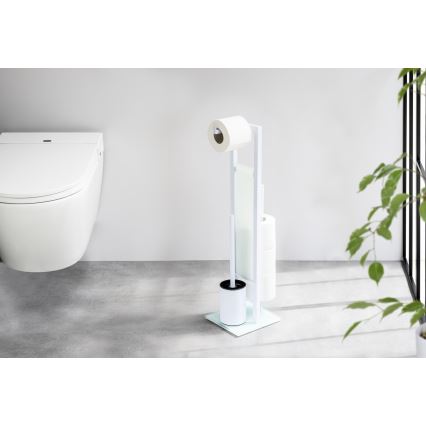 WENKO 21565100 - WC-børste RIVALTA 18x70 cm hvid/sort