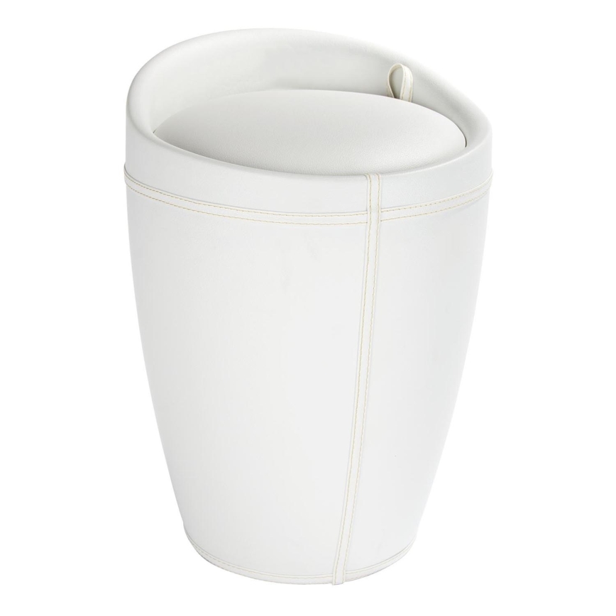 WENKO 21773100 - Skammel CANDY 36x50,5 cm hvid/sort