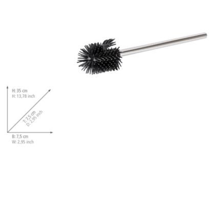 WENKO 21800100 - Erstatningsbørste 7,5x35 cm rustfrit stål/sølv/sort