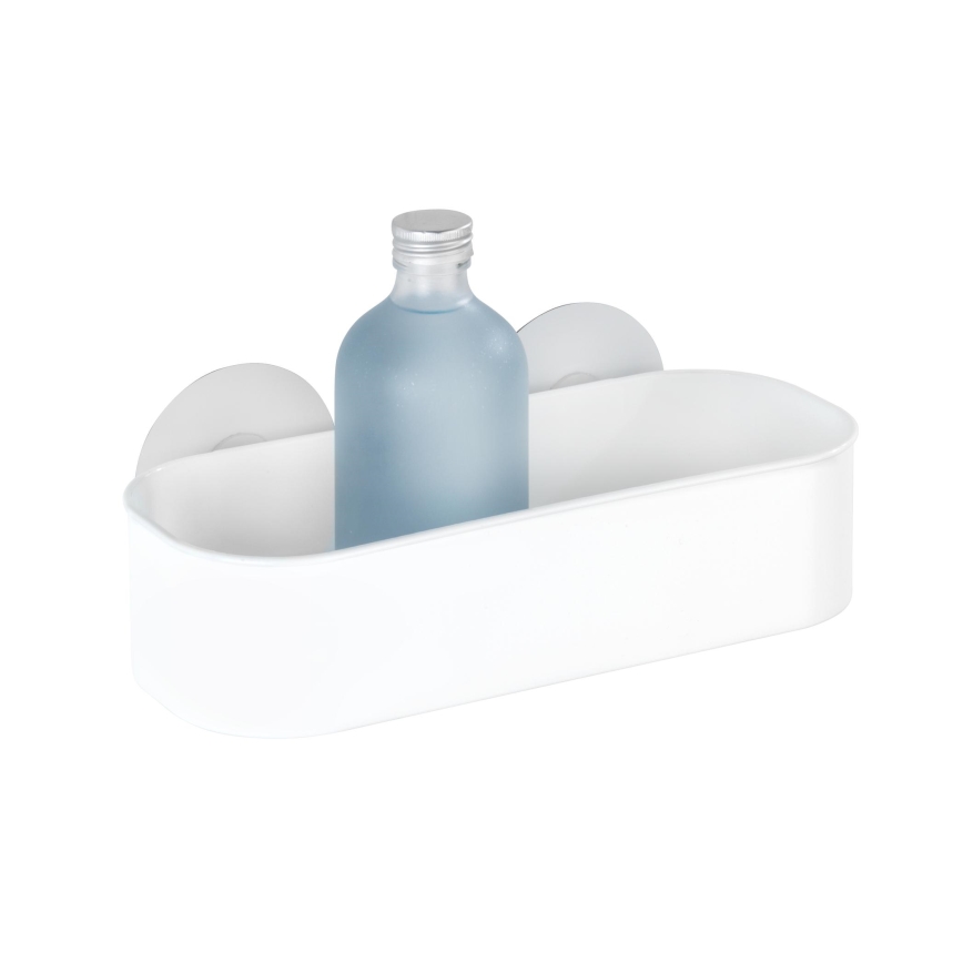 WENKO 21824100-Hylde OSIMO i plast 27x12 cm hvid/klar