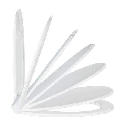 WENKO 21901100-WC sæde KOS 44x37 cm hvid/sølv