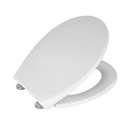 WENKO 21903100-WC toiletsæde SAMOS 44,5x37,5 cm hvid/sølv